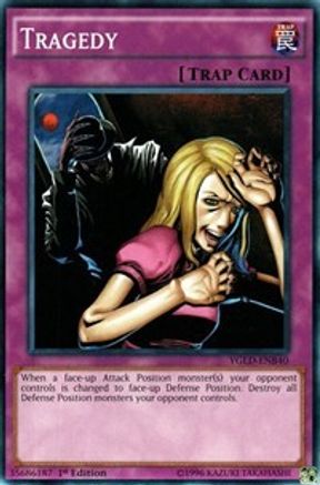 Tragedy (YGLD-ENB40) - King of Games: Yugi's Legendary Decks 1st Edition - Premium Yugioh Single from Konami - Just $0.25! Shop now at Game Crave Tournament Store