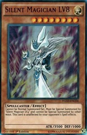 Silent Magician LV8 (YGLD-ENC04) - King of Games: Yugi's Legendary Decks Unlimited - Premium Yugioh Single from Konami - Just $0.30! Shop now at Game Crave Tournament Store