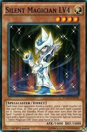 Silent Magician LV4 (YGLD-ENC05) - King of Games: Yugi's Legendary Decks Unlimited - Premium Yugioh Single from Konami - Just $0.24! Shop now at Game Crave Tournament Store