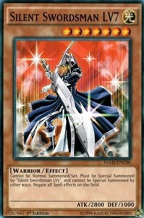 Silent Swordsman LV7 (YGLD-ENC06) - King of Games: Yugi's Legendary Decks Unlimited - Premium Yugioh Single from Konami - Just $0.08! Shop now at Game Crave Tournament Store