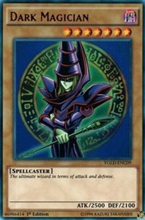 Dark Magician (C) (YGLD-ENC09) - King of Games: Yugi's Legendary Decks 1st Edition - Premium Yugioh Single from Konami - Just $0.60! Shop now at Game Crave Tournament Store