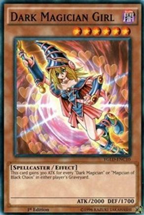 Dark Magician Girl (C) (YGLD-ENC10) - King of Games: Yugi's Legendary Decks Unlimited - Premium Yugioh Single from Konami - Just $0.39! Shop now at Game Crave Tournament Store