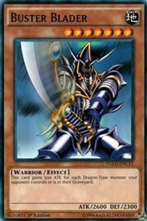 Buster Blader (C) (YGLD-ENC11) - King of Games: Yugi's Legendary Decks Unlimited - Premium Yugioh Single from Konami - Just $0.24! Shop now at Game Crave Tournament Store