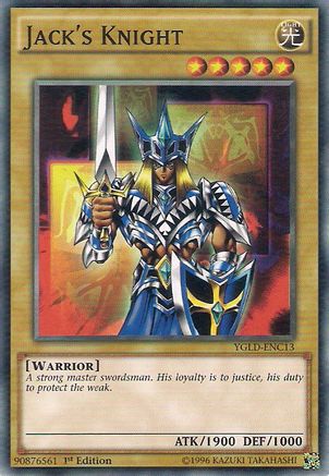 Jack's Knight (C) (YGLD-ENC13) - King of Games: Yugi's Legendary Decks Unlimited - Premium Yugioh Single from Konami - Just $0.08! Shop now at Game Crave Tournament Store