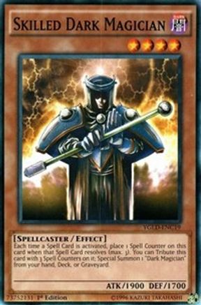 Skilled Dark Magician (YGLD-ENC19) - King of Games: Yugi's Legendary Decks Unlimited - Premium Yugioh Single from Konami - Just $0.30! Shop now at Game Crave Tournament Store