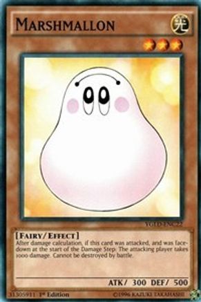 Marshmallon (YGLD-ENC22) - King of Games: Yugi's Legendary Decks Unlimited - Premium Yugioh Single from Konami - Just $0.25! Shop now at Game Crave Tournament Store