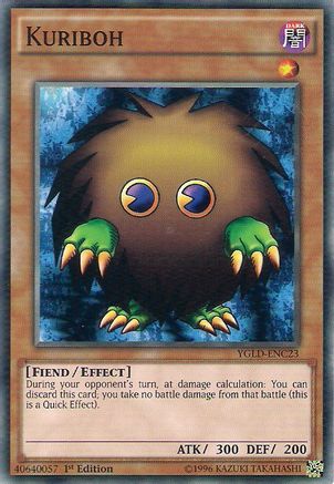 Kuriboh (C) (YGLD-ENC23) - King of Games: Yugi's Legendary Decks 1st Edition - Premium Yugioh Single from Konami - Just $0.25! Shop now at Game Crave Tournament Store