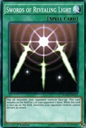 Swords of Revealing Light (C) (YGLD-ENC25) - King of Games: Yugi's Legendary Decks 1st Edition - Premium Yugioh Single from Konami - Just $0.25! Shop now at Game Crave Tournament Store