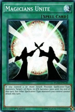 Magicians Unite (YGLD-ENC30) - King of Games: Yugi's Legendary Decks 1st Edition - Premium Yugioh Single from Konami - Just $0.25! Shop now at Game Crave Tournament Store