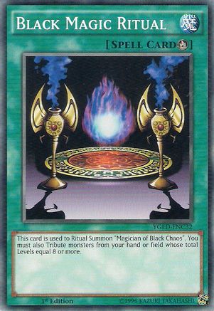Black Magic Ritual (YGLD-ENC32) - King of Games: Yugi's Legendary Decks 1st Edition - Premium Yugioh Single from Konami - Just $0.12! Shop now at Game Crave Tournament Store