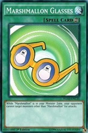 Marshmallon Glasses (YGLD-ENC35) - King of Games: Yugi's Legendary Decks Unlimited - Premium Yugioh Single from Konami - Just $0.25! Shop now at Game Crave Tournament Store