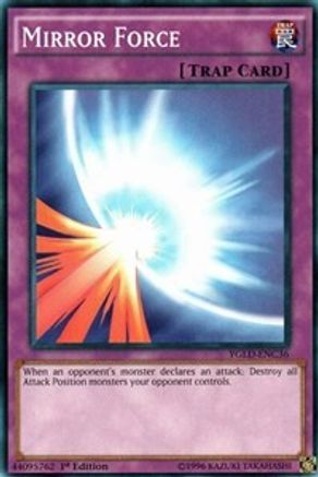 Mirror Force (C) (YGLD-ENC36) - King of Games: Yugi's Legendary Decks 1st Edition - Premium Yugioh Single from Konami - Just $0.58! Shop now at Game Crave Tournament Store