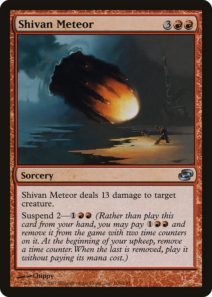 Shivan Meteor (PLC-106) - Planar Chaos - Premium MTG Single from Wizards of the Coast - Just $0.08! Shop now at Game Crave Tournament Store