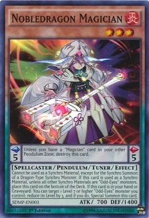 Nobledragon Magician (SDMP-EN003) - Structure Deck: Master of Pendulum 1st Edition - Premium Yugioh Single from Konami - Just $0.25! Shop now at Game Crave Tournament Store