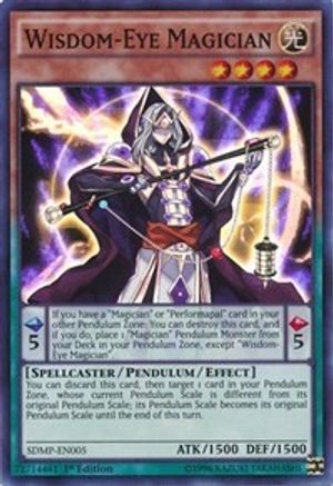 Wisdom-Eye Magician (SDMP-EN005) - Structure Deck: Master of Pendulum 1st Edition - Premium Yugioh Single from Konami - Just $0.40! Shop now at Game Crave Tournament Store