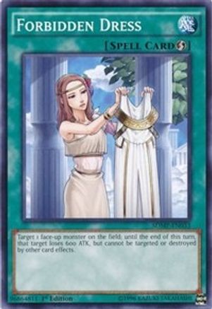 Forbidden Dress (SDMP-EN033) - Structure Deck: Master of Pendulum 1st Edition - Premium Yugioh Single from Konami - Just $0.25! Shop now at Game Crave Tournament Store
