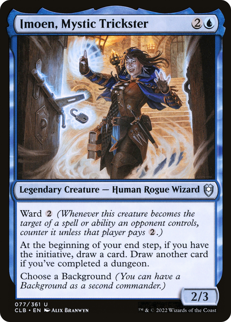 Imoen, Mystic Trickster (CLB-077) - Commander Legends: Battle for Baldur's Gate - Premium MTG Single from Wizards of the Coast - Just $0.25! Shop now at Game Crave Tournament Store
