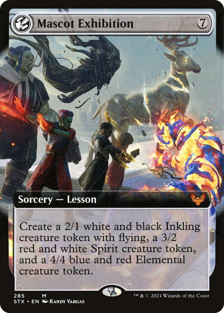 Mascot Exhibition (STX-285) - Strixhaven: School of Mages: (Extended Art, lesson) - Premium MTG Single from Wizards of the Coast - Just $0.17! Shop now at Game Crave Tournament Store
