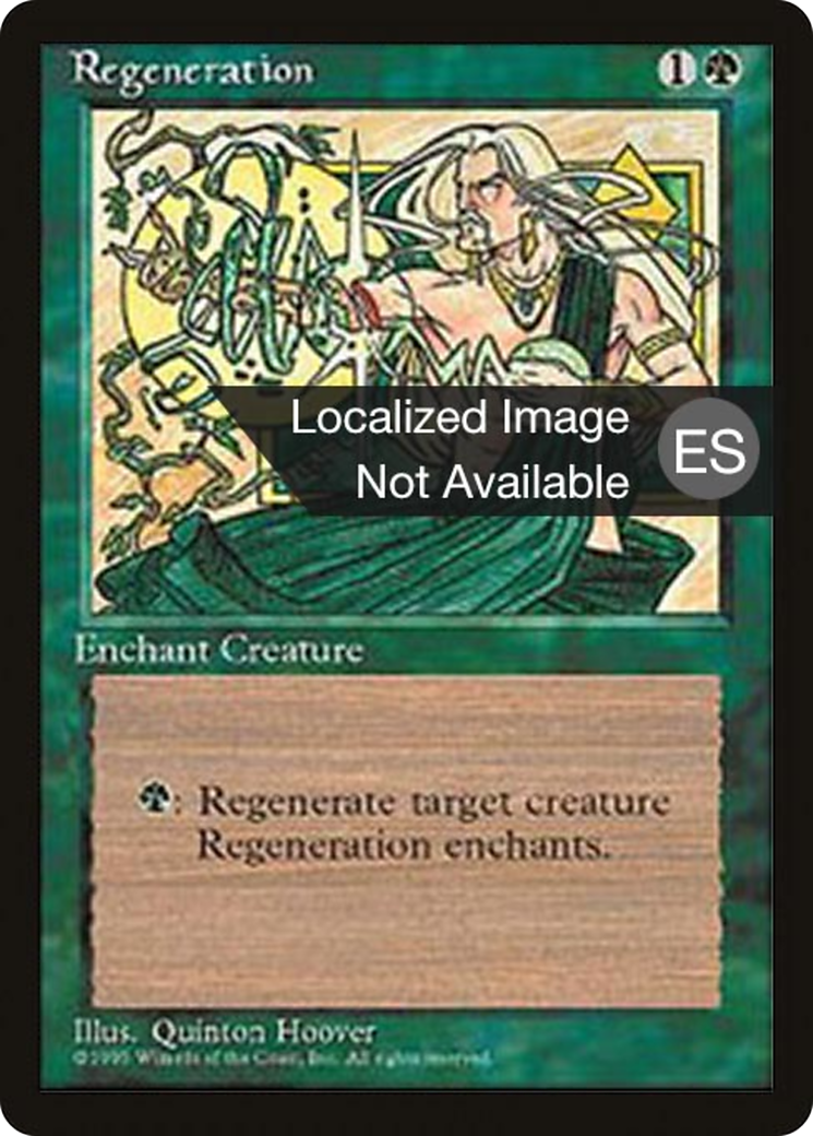 Regeneration (4BB-268) - Fourth Edition Foreign Black Border - Premium MTG Single from Wizards of the Coast - Just $0.08! Shop now at Game Crave Tournament Store