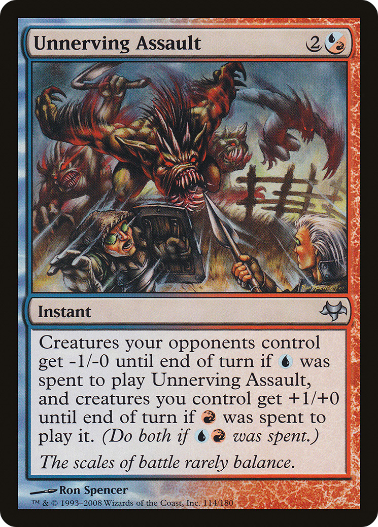 Unnerving Assault (EVE-114) - Eventide Foil - Premium MTG Single from Wizards of the Coast - Just $0.08! Shop now at Game Crave Tournament Store
