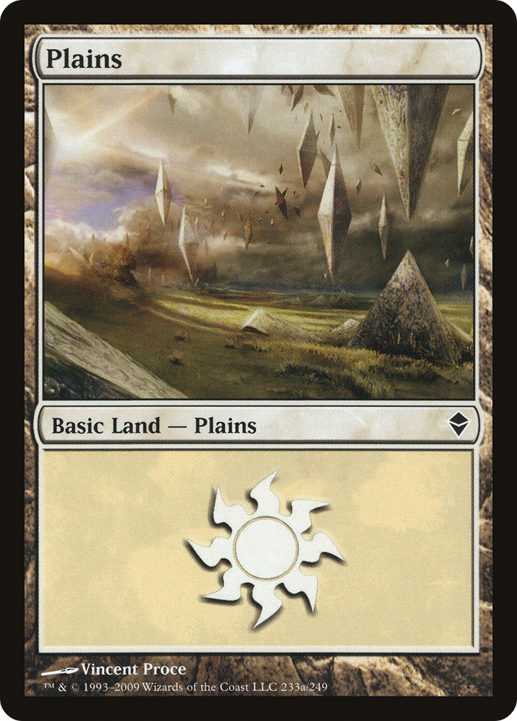 Plains (ZEN-233A) - Zendikar - Premium MTG Single from Wizards of the Coast - Just $0.25! Shop now at Game Crave Tournament Store