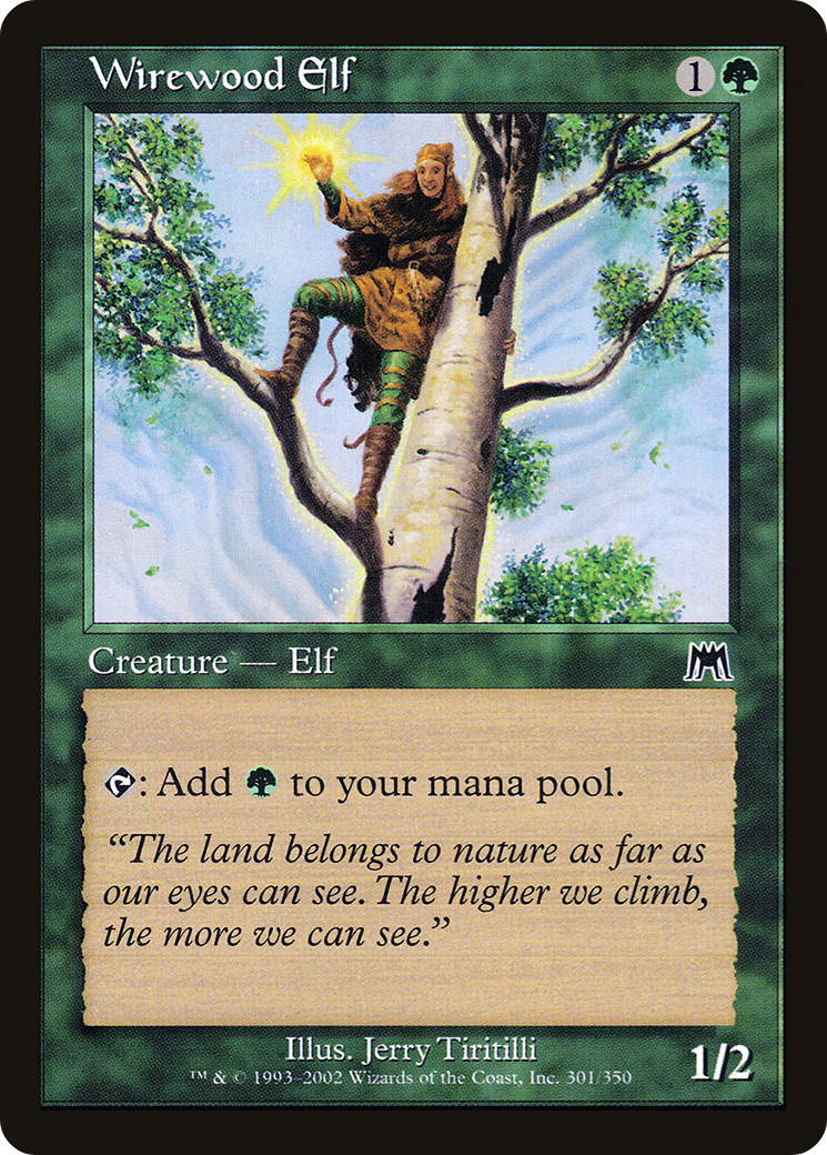 Wirewood Elf (ONS-301) - Onslaught - Premium MTG Single from Wizards of the Coast - Just $0.08! Shop now at Game Crave Tournament Store