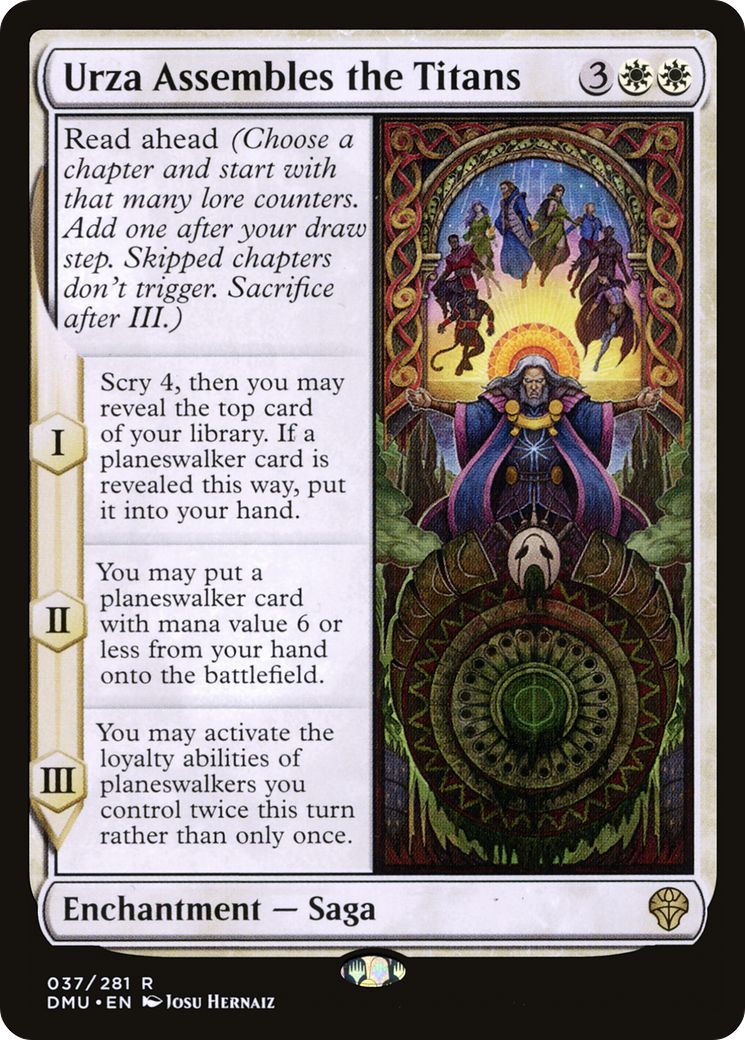 Urza Assembles the Titans (DMU-037) - Dominaria United Foil - Premium MTG Single from Wizards of the Coast - Just $0.08! Shop now at Game Crave Tournament Store