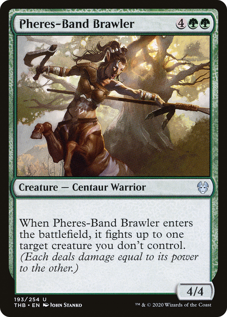 Pheres-Band Brawler (THB-193) - Theros Beyond Death Foil - Premium MTG Single from Wizards of the Coast - Just $0.08! Shop now at Game Crave Tournament Store