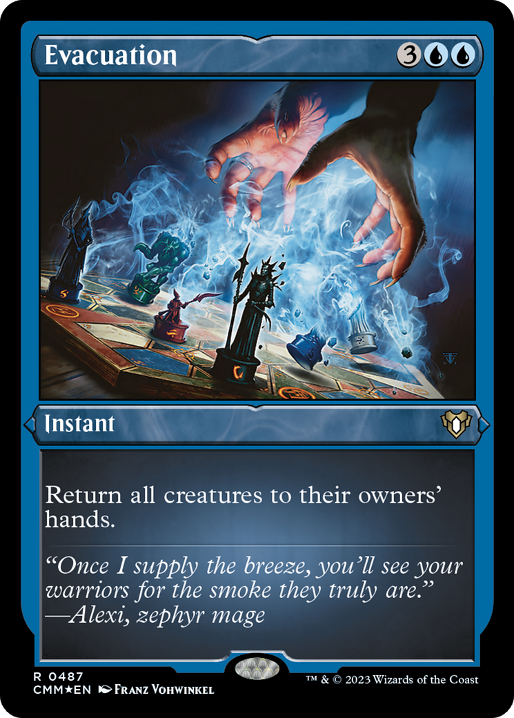 Evacuation (CMM-487) - Commander Masters Etched Foil - Premium MTG Single from Wizards of the Coast - Just $0.60! Shop now at Game Crave Tournament Store