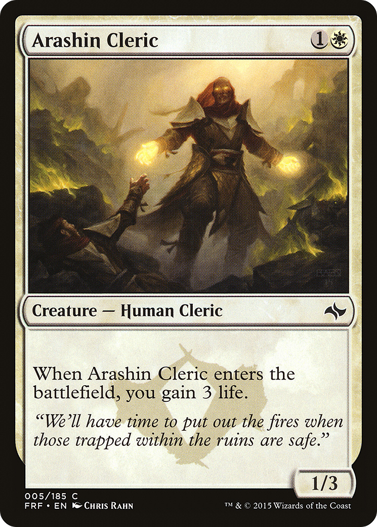 Arashin Cleric (FRF-005) - Fate Reforged - Premium MTG Single from Wizards of the Coast - Just $0.08! Shop now at Game Crave Tournament Store