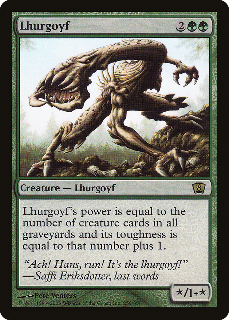 Lhurgoyf (8ED-259★) - Eighth Edition Foil - Premium MTG Single from Wizards of the Coast - Just $2.11! Shop now at Game Crave Tournament Store