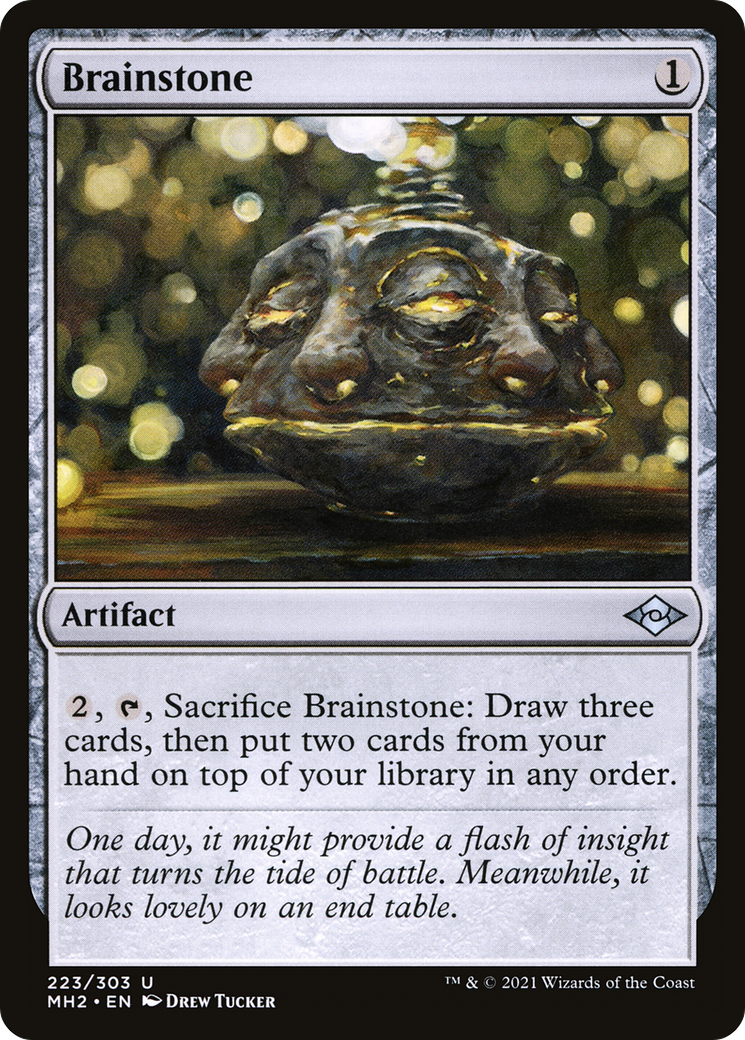 Brainstone (MH2-223) - Modern Horizons 2 - Premium MTG Single from Wizards of the Coast - Just $0.25! Shop now at Game Crave Tournament Store