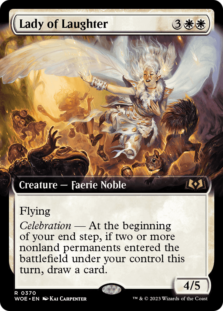 Lady of Laughter (WOE-370) - Wilds of Eldraine: (Extended Art) - Premium MTG Single from Wizards of the Coast - Just $0.08! Shop now at Game Crave Tournament Store