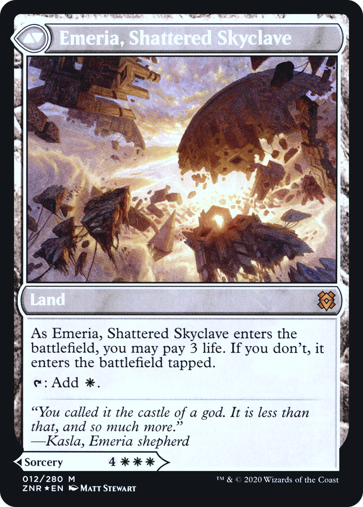 Emeria's Call // Emeria, Shattered Skyclave (PZNR-12S) - Zendikar Rising Promos Foil - Premium MTG Single from Wizards of the Coast - Just $2.70! Shop now at Game Crave Tournament Store