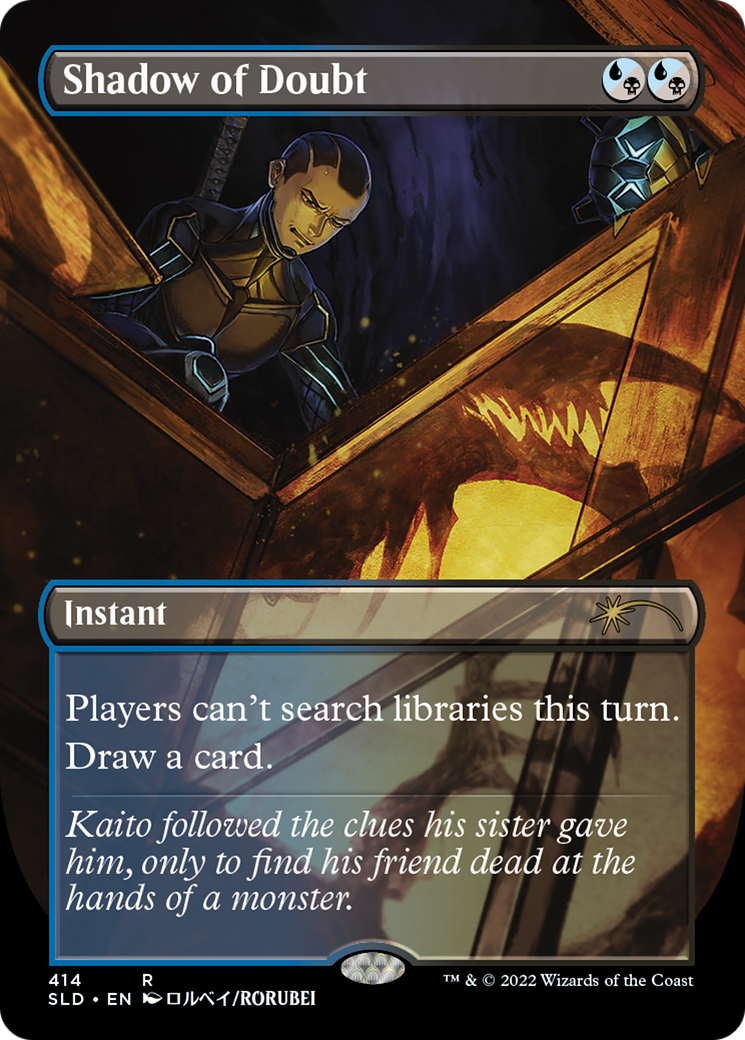 Shadow of Doubt (SLD-414) - Secret Lair Drop (Borderless) - Premium MTG Single from Wizards of the Coast - Just $0.40! Shop now at Game Crave Tournament Store