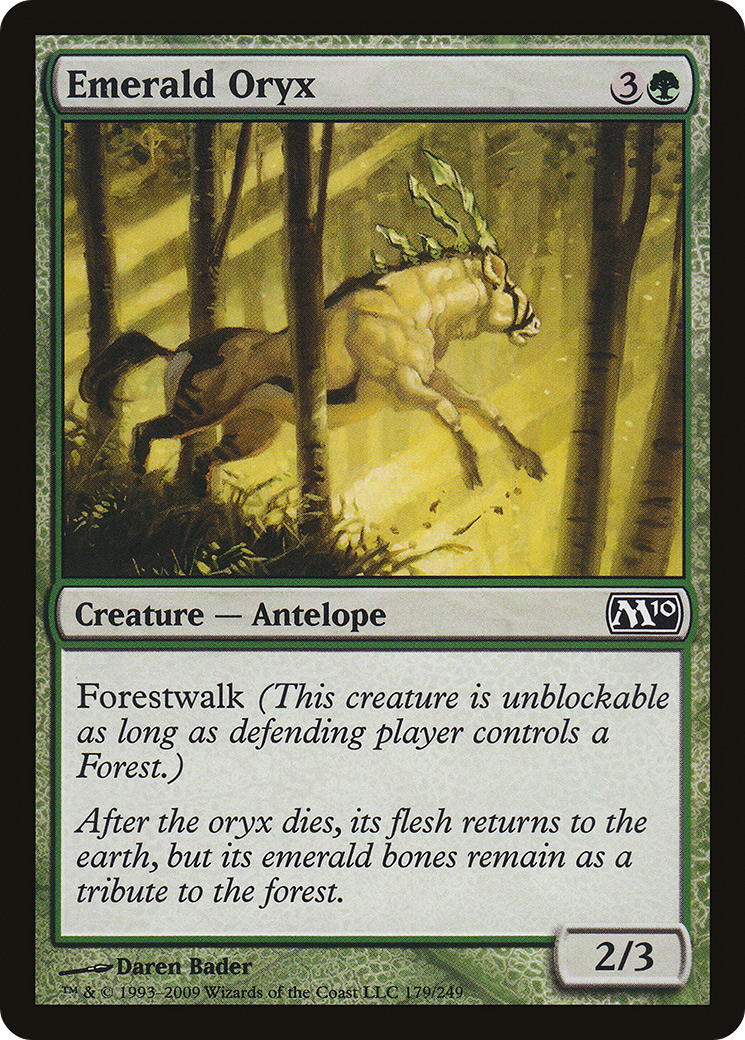 Emerald Oryx (M10-179) - Magic 2010 - Premium MTG Single from Wizards of the Coast - Just $0.25! Shop now at Game Crave Tournament Store
