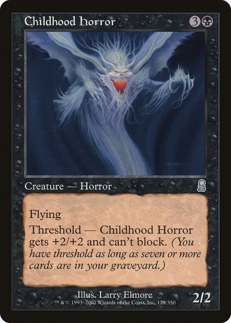 Childhood Horror (ODY-123) - Odyssey Foil - Premium MTG Single from Wizards of the Coast - Just $0.24! Shop now at Game Crave Tournament Store