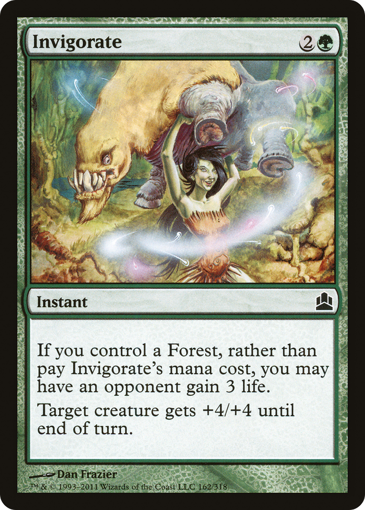 Invigorate (CMD-162) - Commander 2011 - Premium MTG Single from Wizards of the Coast - Just $0.08! Shop now at Game Crave Tournament Store