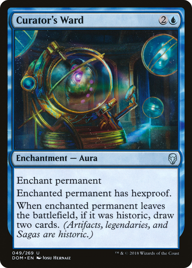 Curator's Ward (DOM-049) - Dominaria - Premium MTG Single from Wizards of the Coast - Just $0.08! Shop now at Game Crave Tournament Store