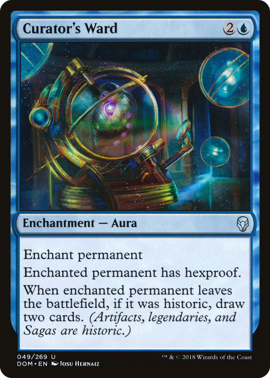 Curator's Ward (DOM-049) - Dominaria - Premium MTG Single from Wizards of the Coast - Just $0.08! Shop now at Game Crave Tournament Store