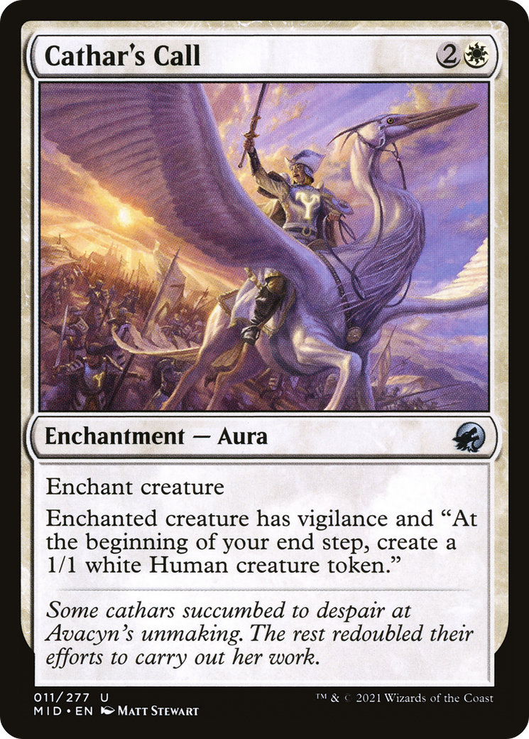 Cathar's Call (MID-011) - Innistrad: Midnight Hunt - Premium MTG Single from Wizards of the Coast - Just $0.08! Shop now at Game Crave Tournament Store