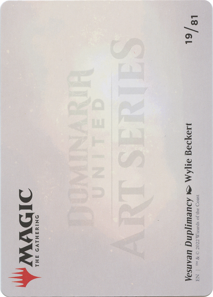 Vesuvan Duplimancy // Vesuvan Duplimancy (ADMU-019) - Dominaria United Art Series (Borderless) - Premium MTG Single from Wizards of the Coast - Just $0! Shop now at Game Crave Tournament Store