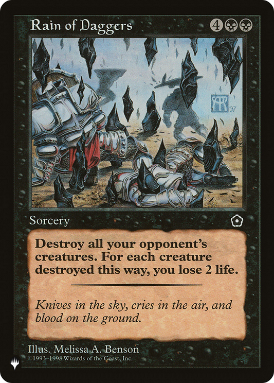 Rain of Daggers (PLIST-1047) - The List - Premium MTG Single from Wizards of the Coast - Just $0.27! Shop now at Game Crave Tournament Store