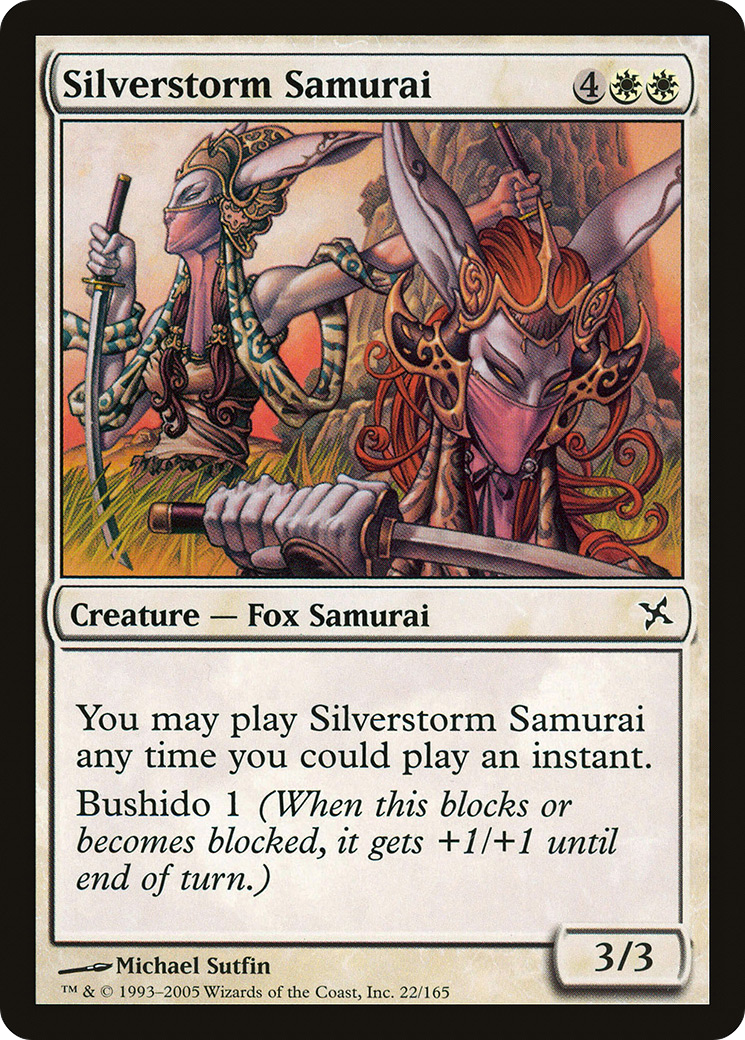 Silverstorm Samurai (BOK-022) - Betrayers of Kamigawa - Premium MTG Single from Wizards of the Coast - Just $0.08! Shop now at Game Crave Tournament Store