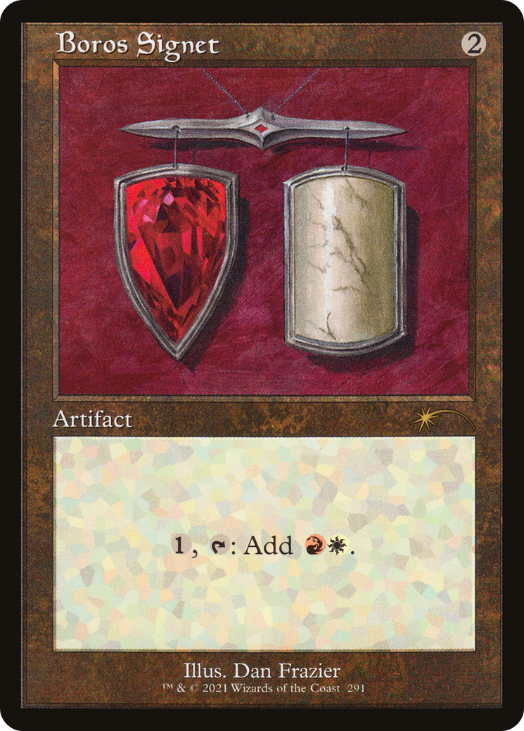Boros Signet (SLD-291) - Secret Lair Drop Etched Foil - Premium MTG Single from Wizards of the Coast - Just $2.14! Shop now at Game Crave Tournament Store