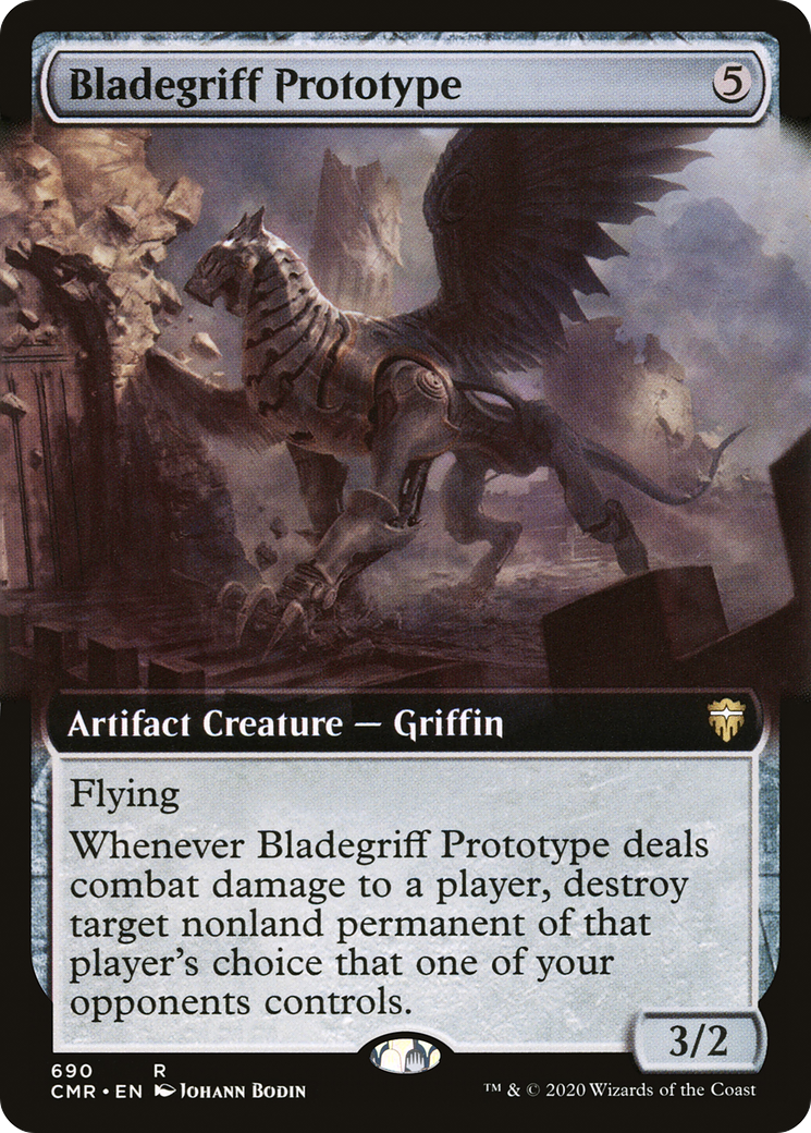Bladegriff Prototype (CMR-690) - Commander Legends: (Extended Art) Foil - Premium MTG Single from Wizards of the Coast - Just $0.31! Shop now at Game Crave Tournament Store