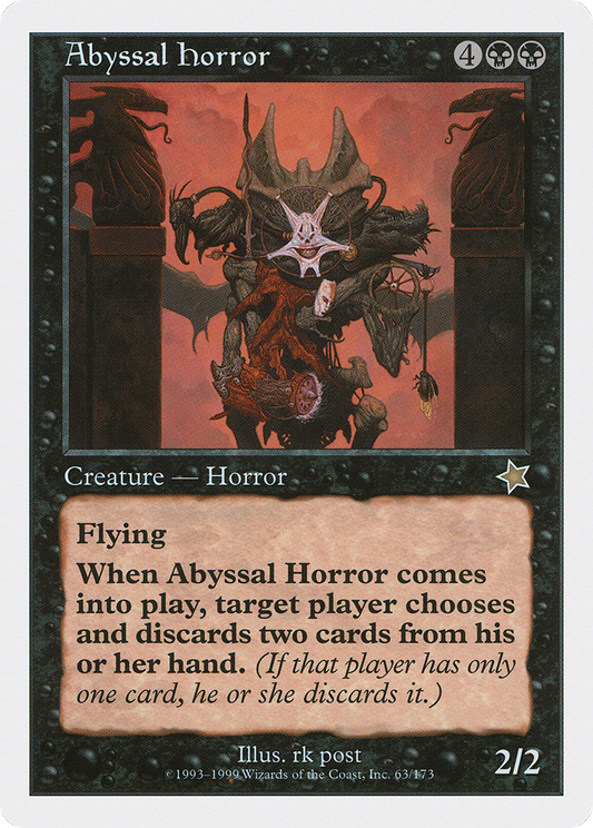 Abyssal Horror (S99-063) - Starter 1999 - Premium MTG Single from Wizards of the Coast - Just $0.08! Shop now at Game Crave Tournament Store