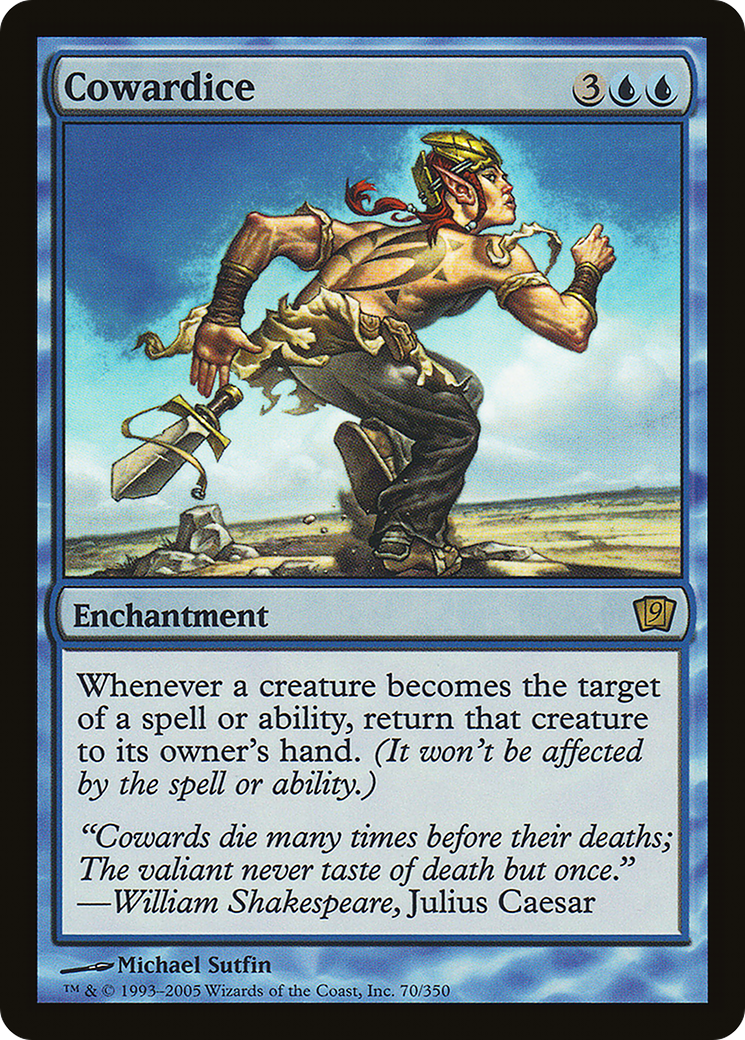 Cowardice (9ED-70★) - Ninth Edition Foil - Premium MTG Single from Wizards of the Coast - Just $1.73! Shop now at Game Crave Tournament Store