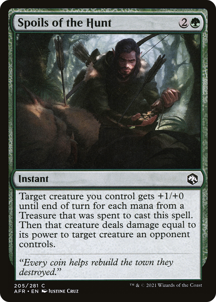 Spoils of the Hunt (AFR-205) - Adventures in the Forgotten Realms Foil - Premium MTG Single from Wizards of the Coast - Just $0.08! Shop now at Game Crave Tournament Store
