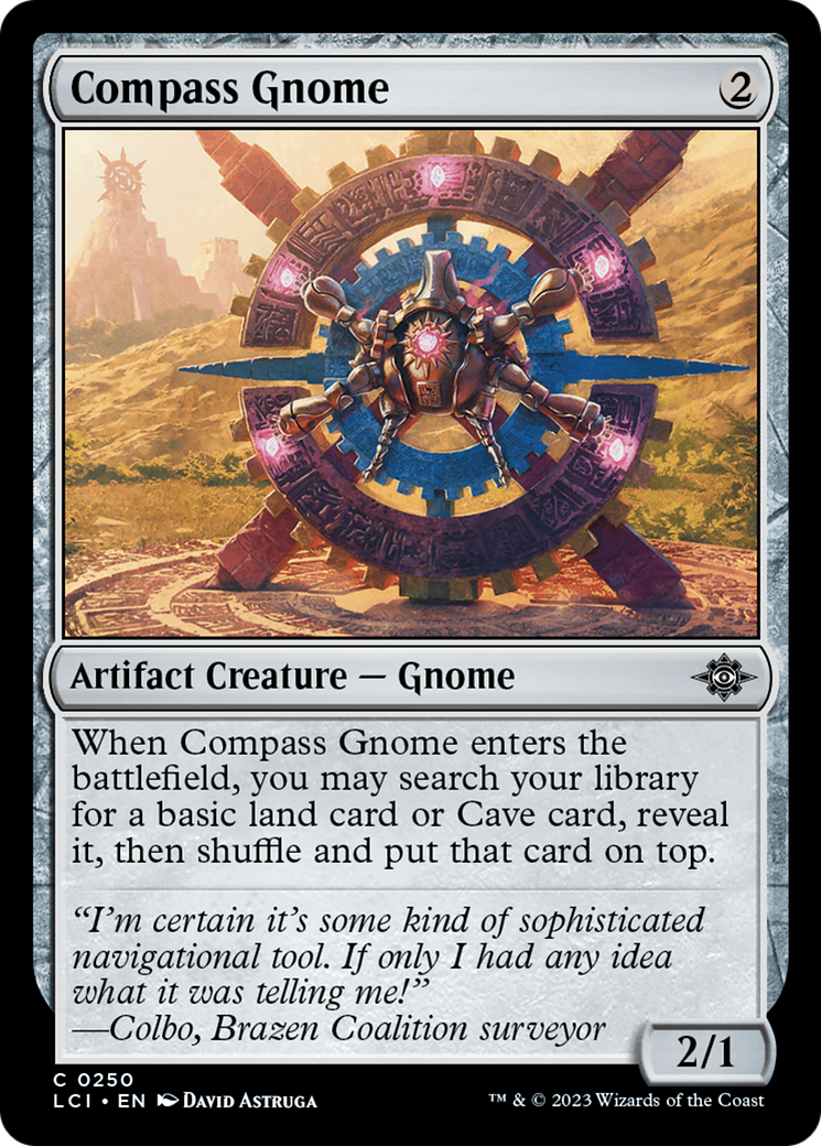 Compass Gnome (LCI-250) - The Lost Caverns of Ixalan Foil - Premium MTG Single from Wizards of the Coast - Just $0.21! Shop now at Game Crave Tournament Store